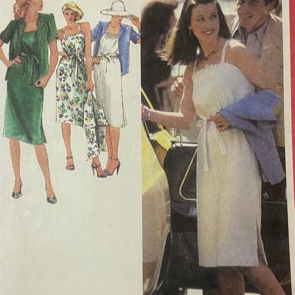 Simplicity 9417 Pattern Dress Jacket Miss 6 Summer Vacation Resort Vintage - Picture 1 of 5